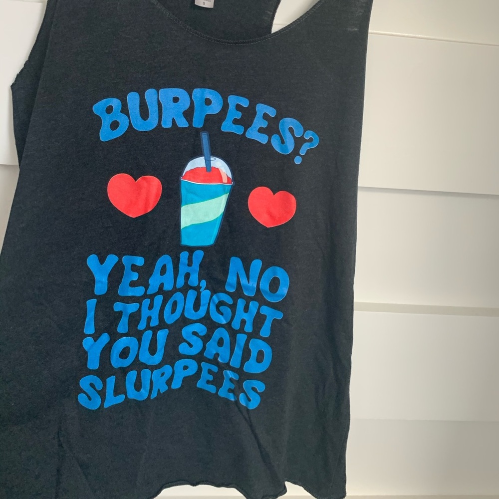 (NWOT) Black Graphic Tank Top